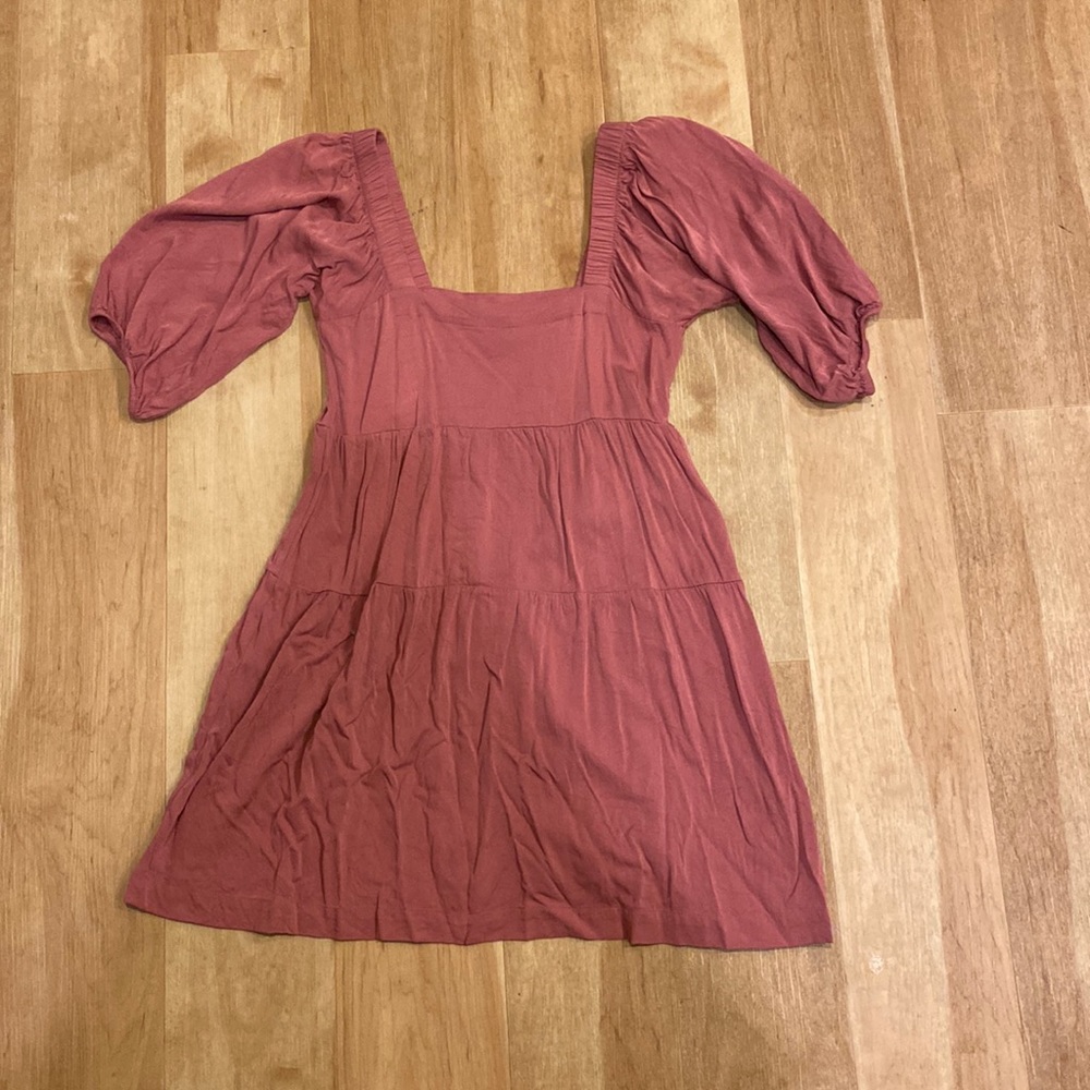 Pink mini dress